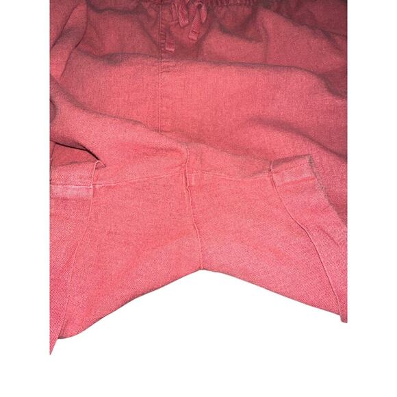Old Navy Plus Size Shorts Pull on Elastic tie waist Salmon Color XXL Linen Rayon - Picture 6 of 9